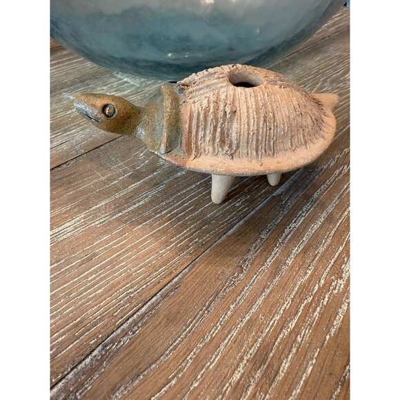 Other - Vintage Earthenware Turtle Chia Pet Planter, Minimalist Brutalist Animal Statue